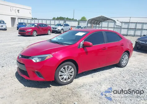 2016 Toyota Corolla Le z USA, uszkodzony, nr VIN 2T1BURHE2GC517396